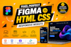 do pixel perfect figma to HTML CSS tailwind website
