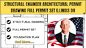 structural engineer architectural permit drawing full permit set illinois, ohio
