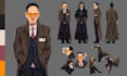 draw stylized character sheets design, oc, and mascot