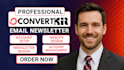 setup convertkit newsletter design kit landing page kit email sequence expert