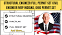 structural engineer full permit set civil engineer mep indiana, ohio permit set
