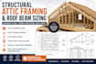 design structural attic framing plans, roof beam sizing