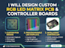 design rgb led matrix pcb, programmable led display and controller board