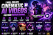 create cinematic ai videos for your twitch channel