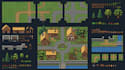 topdown pixel art tileset, tilemap, rpg game environment, 2d game map