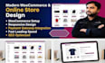 design modern woocommerce store or online shop