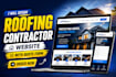 design a roofing contractor website with quote form