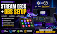 setup stream deck with obs hotkeys, scenes and custom macros