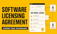 draft a software licensing agreement for your technology business