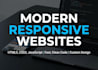 develop a modern, responsive website using HTML, CSS, and javascript