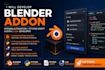 develop blender addon, python automation, python script, addon lua developer
