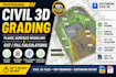 create civil 3d grading plans, surface models and cut fill calculations