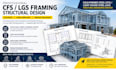 design lgs and cfs steel framing structural drawings