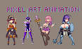 do pixel art animation pixel art character design 2d sprite sheet animation