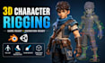 create blender 3d character modeling and rigging for game character animation