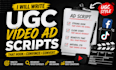 write ugc video ad scripts for your product or ecommerce brand