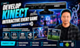 develop kinect interactive event game using unity