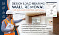 design load bearing wall removal for building control approval, building control