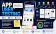 test your app and provide honest user feedback and improvement suggestion