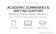 summarize research papers and economic articles