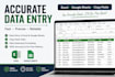 accurate data entry in excel and spreadsheets