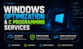 optimize your windows, help you with computer problems, and create programs