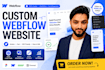 create custom webflow website