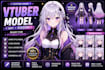 design vtuber model high quality live2d and rigging for vtube studio