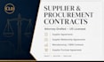 draft detailed supplier purchase agreements for your business