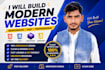 build a modern website using HTML CSS bootstrap and javascript
