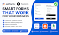create smart jotform and typeform with payment gateway and zapier integrations
