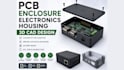 design custom pcb enclosure, electronics housing and 3d cad case