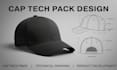 design custom cap tech pack with technical drawings and production specs