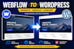 migrate webflow to wordpress, webflow website conversion to wordpress