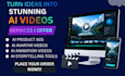 create ai videos, animations and visual art