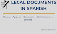 write professional legal documents in spanish
