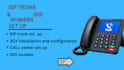 set up sip trunk, did numbers, IVR, and call center for inbound outbound