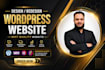 create a professional elementor wordpress website design