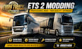 create custom 3d quality ets 2 and ats skin and trucks, ets trailer, ats map