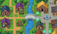 do 2d topdown pixel art tileset game art tile map  rpg maker maker sprite sheet