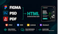 convert figma, psd , pdf into responsive HTML CSS , js, bootstrap5 , website