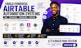 do airtable automation, setup airtable database, airtable crm and softr expert