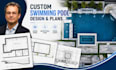 create custom swimming pool design, layout and architectural plans