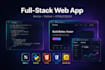 build a modern full stack web app with HTML, CSS, js, python