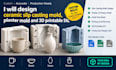 design ceramic slip casting mold, plaster mold and 3d printable stl