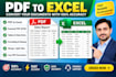 convert PDF to excel accurately