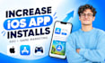 increase IOS app install, aso mobile app promotion, game marketing with promo