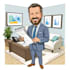 draw a professional digital cartoon caricature