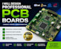 design professional pcb boards with schematic, routing and manufacturing files