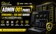 install admin oo1 panel with xtreamui and xuione server,with full connection,